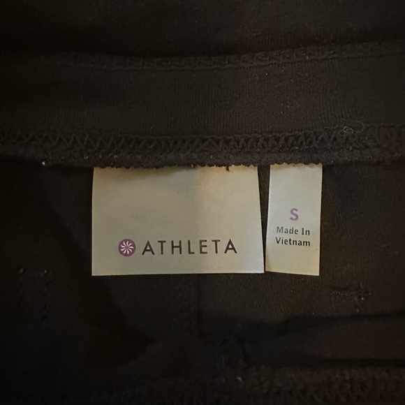 ATHLETA Size Small Black Active Ankle Stretchy Pants - Picture 6 of 7